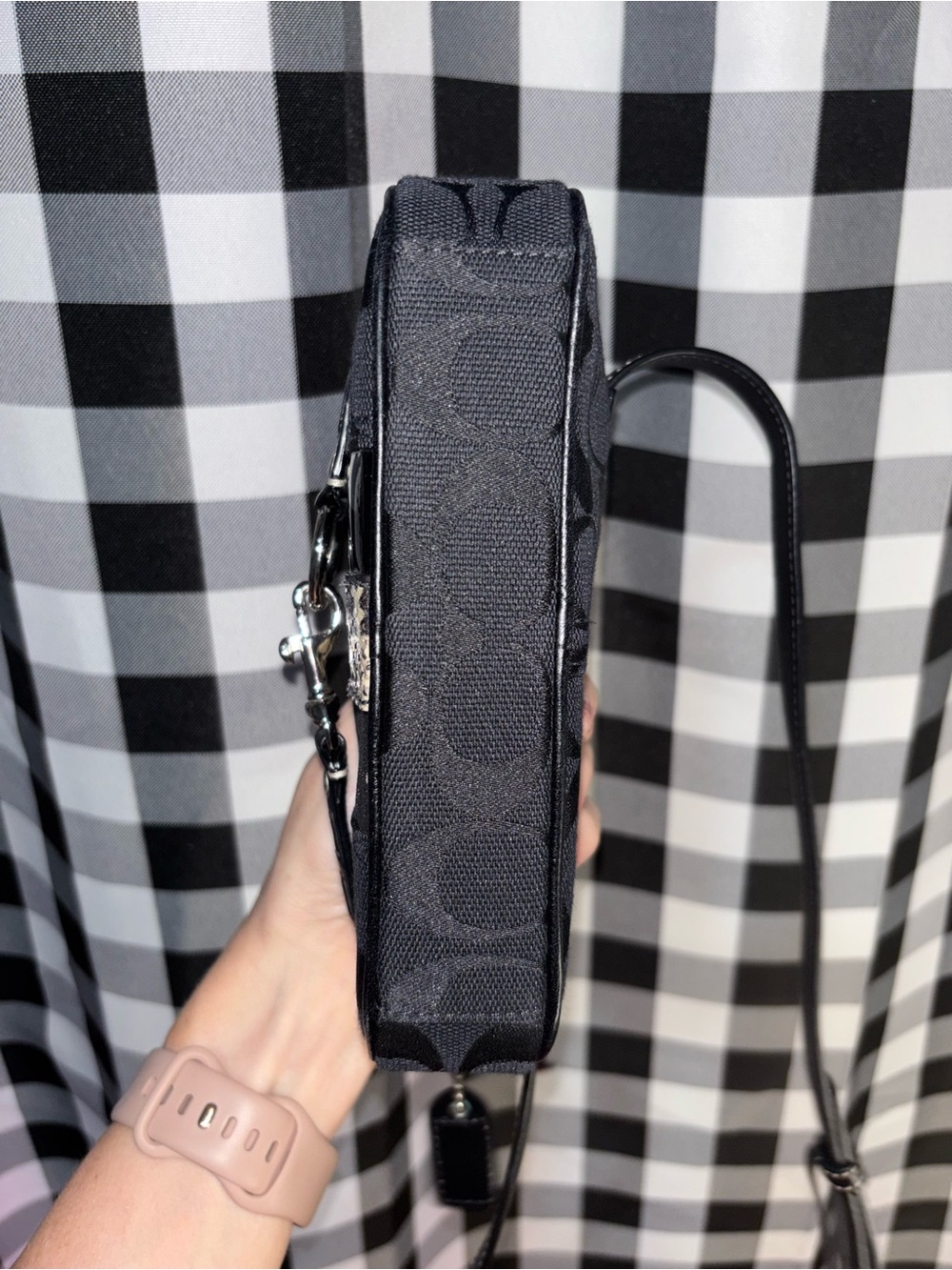 Coach Signature Python Stripe Belt Bag Y2K - Picture 6 of 8